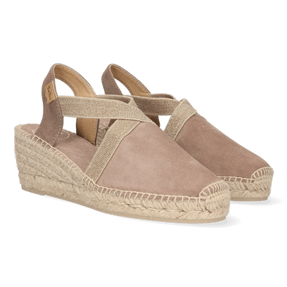 Tona Damen Espadrilles Taupe