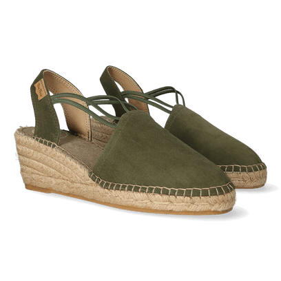 Tremp Damen Espadrilles Caqui