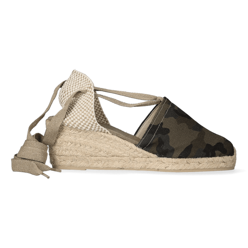 Valencia-CM Damen Espadrilles Caqui Camouflage