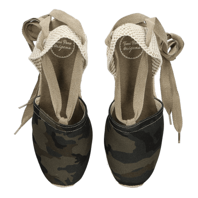 Valencia-CM Damen Espadrilles Caqui Camouflage