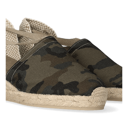 Valencia-CM Damen Espadrilles Caqui Camouflage