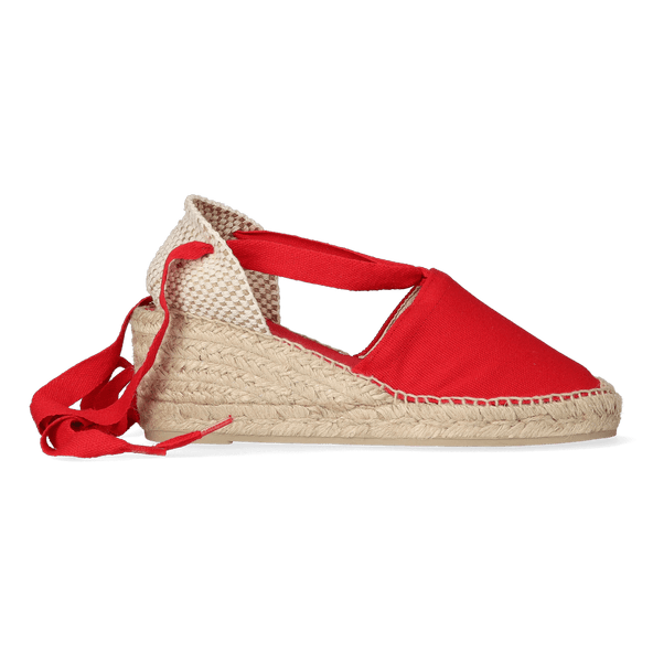 Valencia Damen Espadrilles Vermell