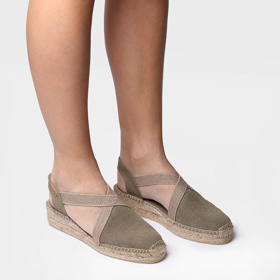 De Verdi-V Damen Espadrilles Caqui